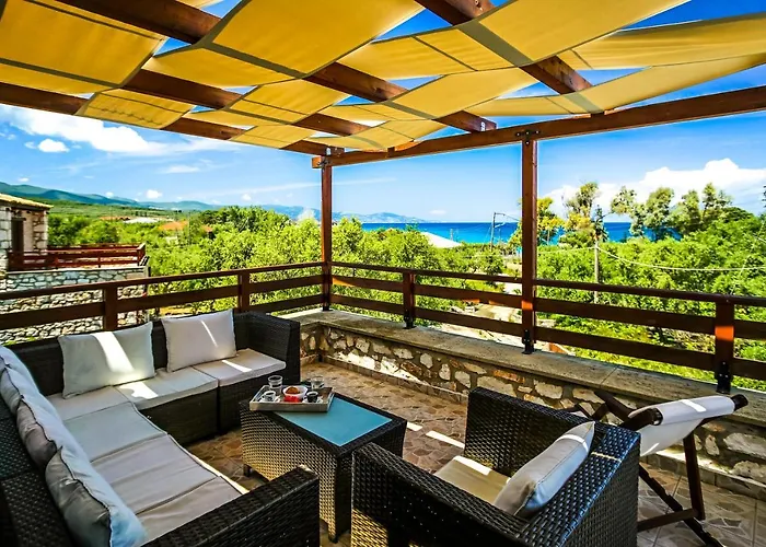 Diamante -seafront Stone For 5 With Stunning Sunset Views By Mana Gers * Αμμούδι